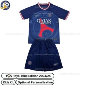 P^_^SG Special Edition Kids Football Kit 2024_25 (No Socks) – Royal Blue